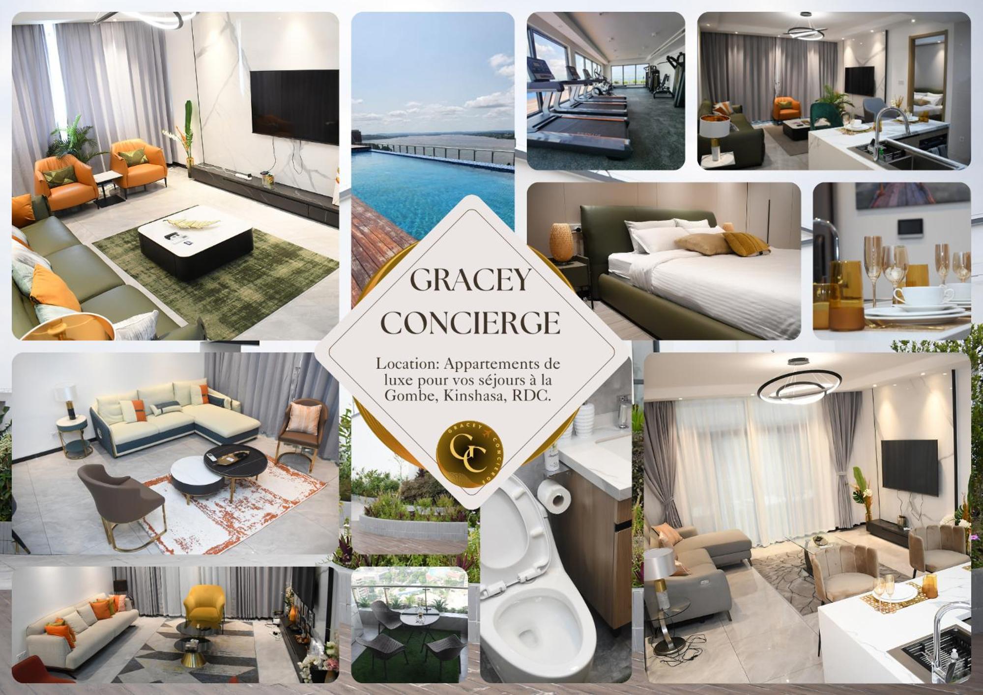 Gracey Concierge Apartments - Avenue Uvira Kinshasa Exterior foto